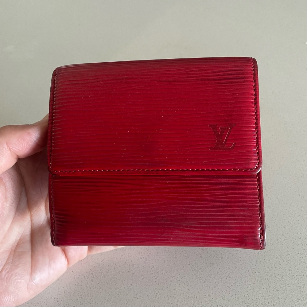 Authentic Louis Vuitton Epi Leather Compact Wallet